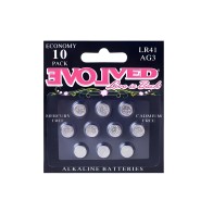 Evolved LR44 Batteries 10 Pack