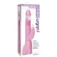 Vibrador Conejito Perlado con Control Remoto Rosa