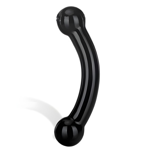 Glas Dildo Doble Bull Negro