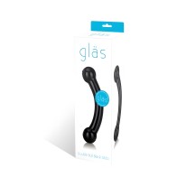 Glas Dildo Doble Bull Negro