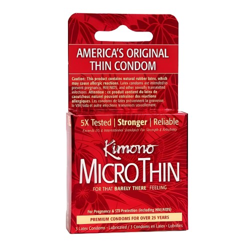 Condones Kimono Micro Thin - Comodidad y Sensibilidad