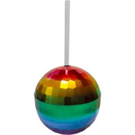 Vaso Disco Ball Arcoiris - Divertido y Estiloso