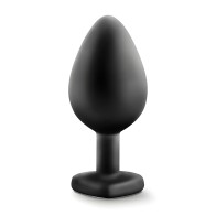 Temptasia Bling Plug Medium Black - Elegant Silicone Butt Plug