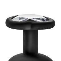 Temptasia Bling Plug Medium Black - Elegant Silicone Butt Plug