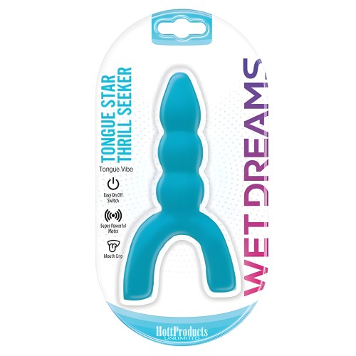 Tongue Star Thrill Seeker Vibrating Tongue Vibe - Blue