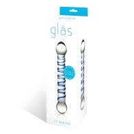 Glas Spiral Glass Beaded Dildo - 6.55in