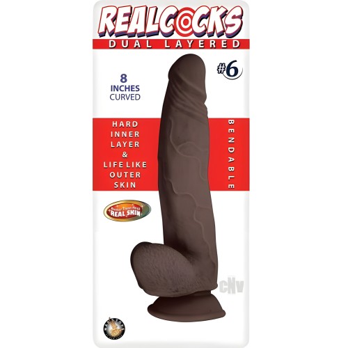 Realcocks Dildo Curvado de Doble Capa #6 8in