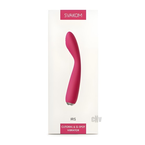 SVAKOM Iris Clitoral & G-spot Vibrator - Plum Red
