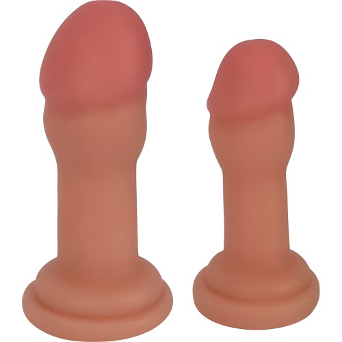 Set de 2 Piezas de Tapones Anales Jock Beige Vainilla