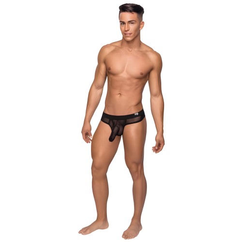 Male Power Hoser Thong Black S/M
