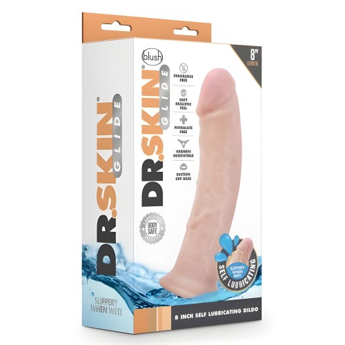 Dildo Autolubricante Dr. Skin Glide 8" - Placer Realista