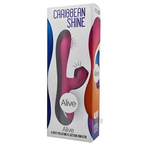 Caribbean Shine Pulsing Dual Stimulator - Pink