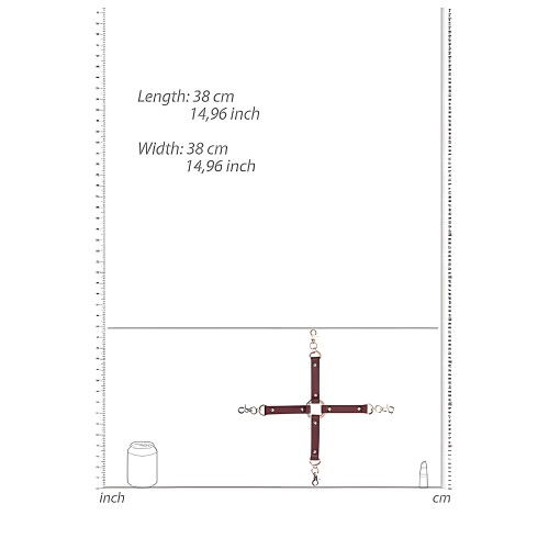 Ouch Halo Hogtie Connector - Burgundy