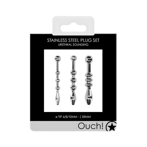 Conjunto de Plugs Metálicos para Sondeo Uretral por Shots