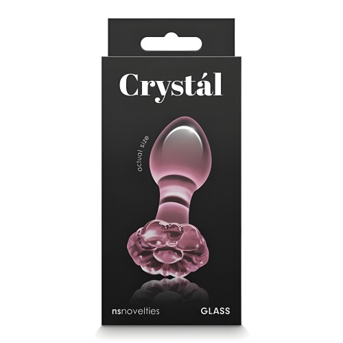 Plug Anal Cristal Flor Rosa