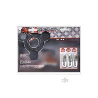 Oxballs Buzz Squeeze Triple-Vibe Ballstretcher - Negro