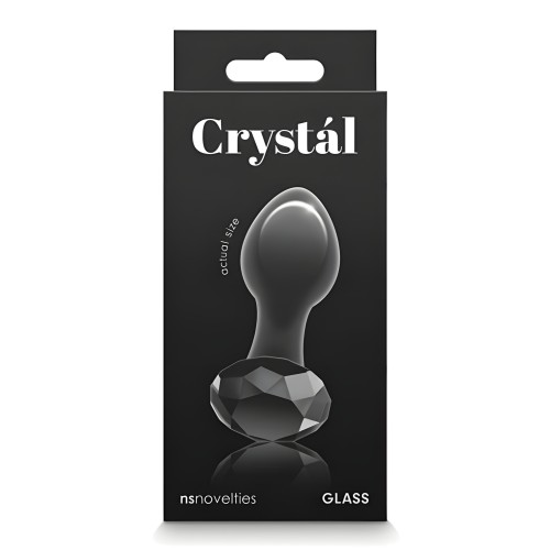 Plug Anal de Cristal Gem Negro