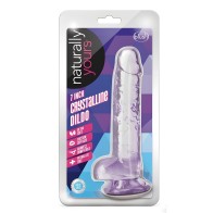 Naturally Yours Crystalline Dildo 7 In. Amethyst