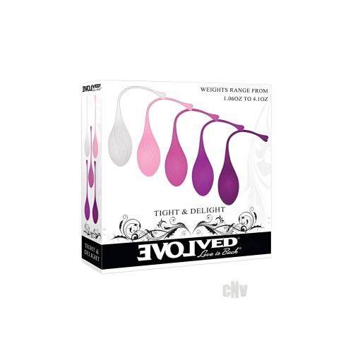 Evolved Tight & Delight Kegel Set Of 5 Silicone