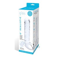 Glas Realistic Ribbed G-spot Dildo