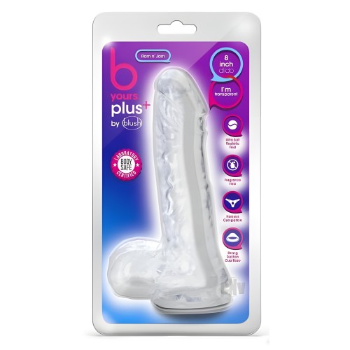 B Yours Plus Ram 'n' Jam Dildo Clear