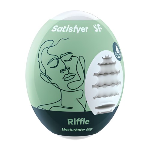 Satisfyer Masturbator Egg Riffle Green - Ultimate Pleasure