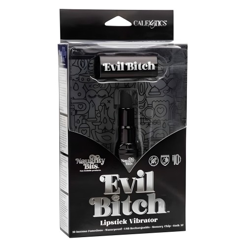 Naughty Bits Evil Bitch Lipstick Vibe - Discreet Vibrator
