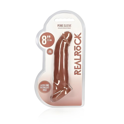 Realrock Penis Sleeve 8 Tan - Lifelike Sensation