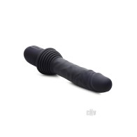 Ms Vibrating Thrusting Dildo - Black