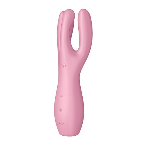 Satisfyer Threesome 3 Pink - Ergonomic Design