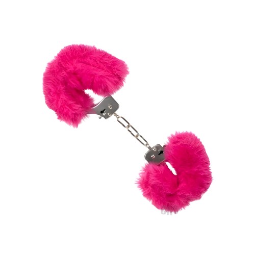 Ultra Fluffy Furry Cuffs Pink