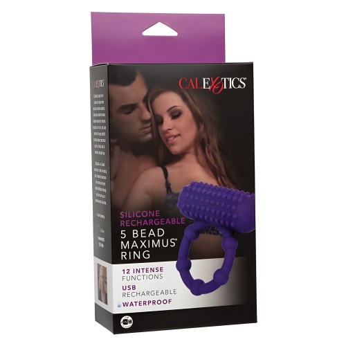 Silicone Recharge 5 Bead Maximus Ring