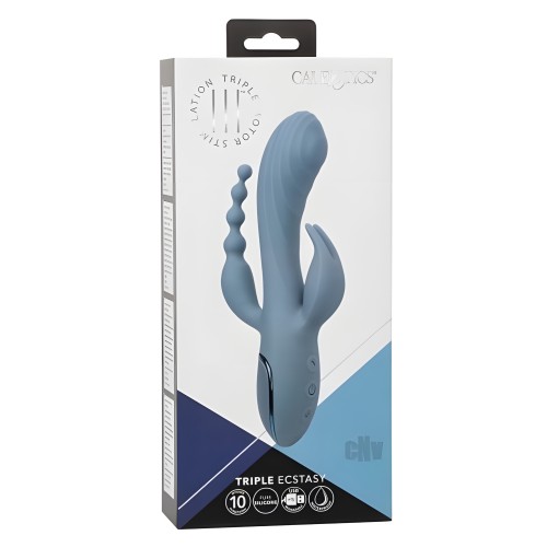 Vibrador Iii Triple Éxtasis Azul