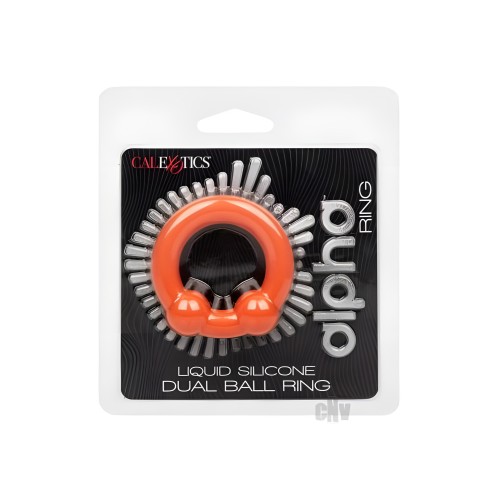 Anillo Doble de Bolas de Silicona Líquida Alpha