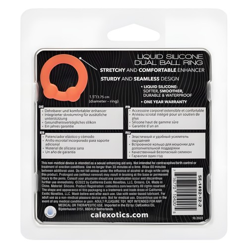 Anillo Doble de Bolas de Silicona Líquida Alpha