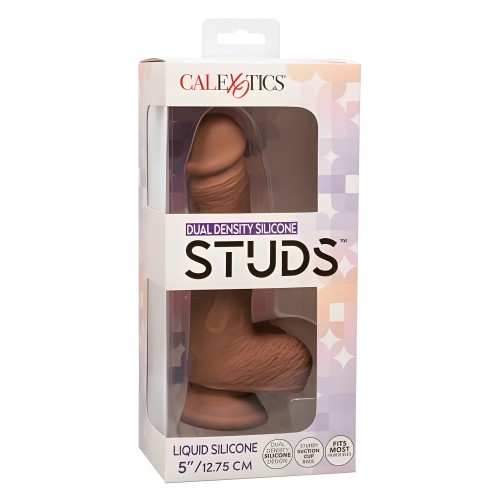 Silicone Studs Dual Dense 5 Chocolate