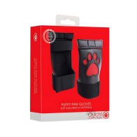 Guantes de Patas de Cachorro Neoprene Ouch - Rojo