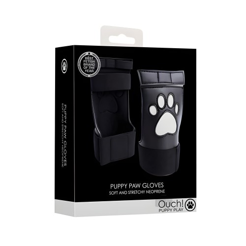 Guantes de Patas de Perrito de Neopreno Ouch! Blanco