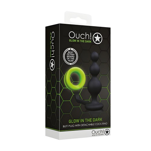 Ouch Beads Plug Anal Cockring Gitd