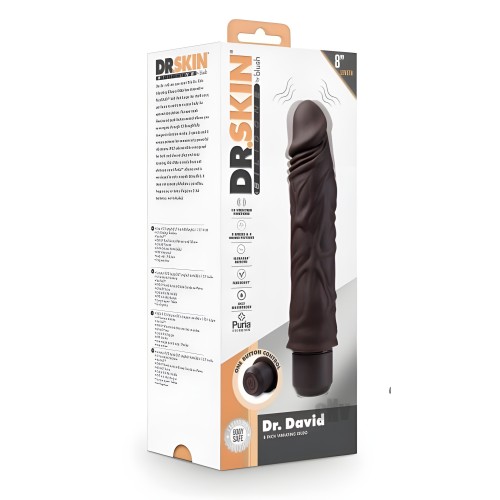 Vibrador Dr Skin Silic Dr David 8 Marrón