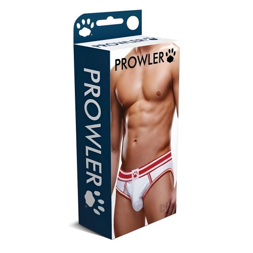 Briefs Abiertos Prowler Blanco/Rojo - L