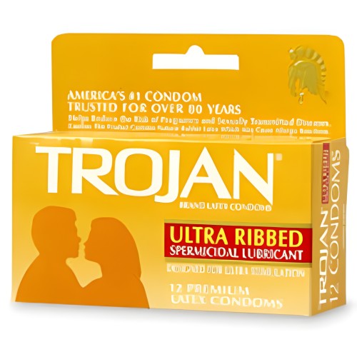 Condones Trojan Estimulantes Ultra Estriados 12 Pack