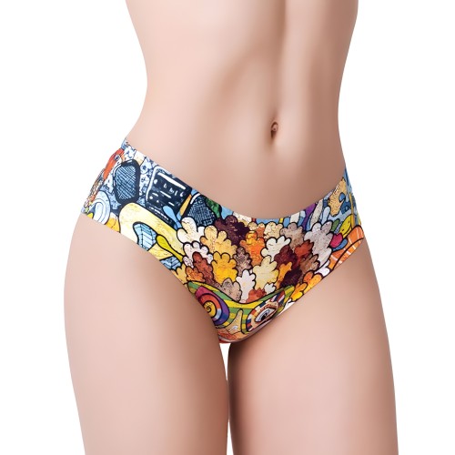 =mememe Slip Impreso Psychotropical Trash