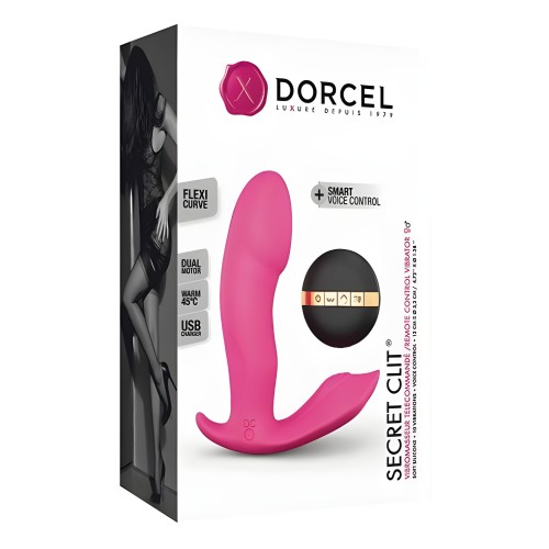 Dorcel Secret Clit Dual Stim Heating And Voice Control Pink