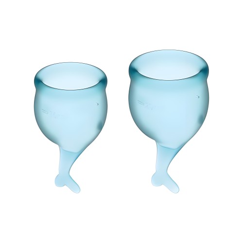 Satisfyer Feel Secure Copa Menstrual - Azul Claro