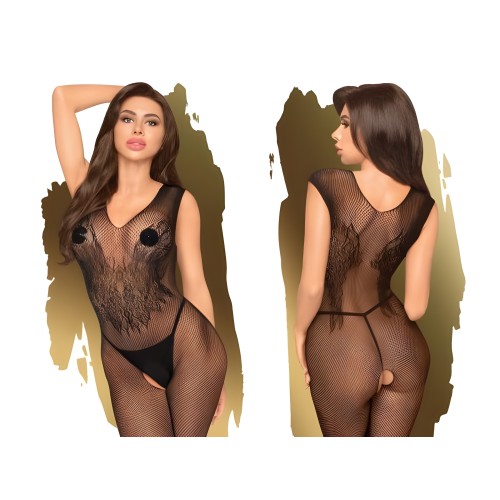 Bodystocking Negro Wild Catch Pequeño-Grande