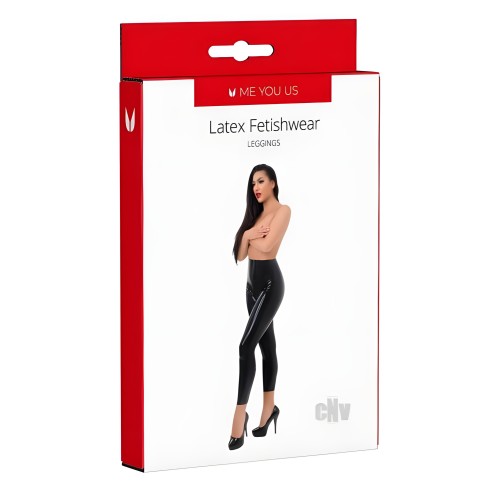 Myu Latex Leggings Sm Black