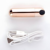 Jayden Rose Gold Rechargeable Vibrating Erection Ring
