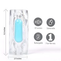 Aster Clear Stroker W Rechargeable Bullet