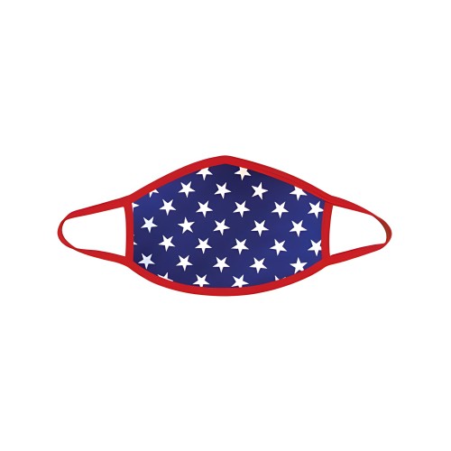 Neva Nude Murica USA Blue Star Mask W/100% Cotton Liner Red Md